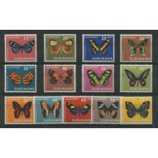 SURINAME MARIPOSAS SERIE COMPLETA DE ESTAMPILLAS MINT RARA